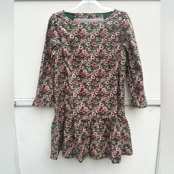 NEW Free People Floral Dress Women XS The Avenue Mini Cottagecore Emerald/pink - Picture 4 of 16